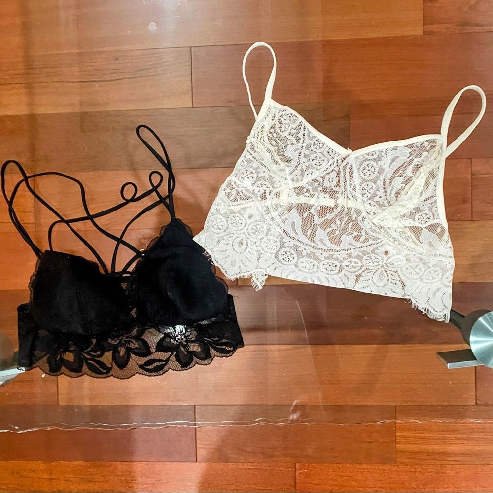 PINK by VS •2• bralettes SET-size small